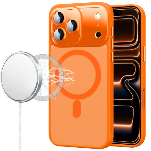 Shade Series MagSafe Case with Camera Lens Protector for iPhone 17 Pro Max - Cosmic Orange