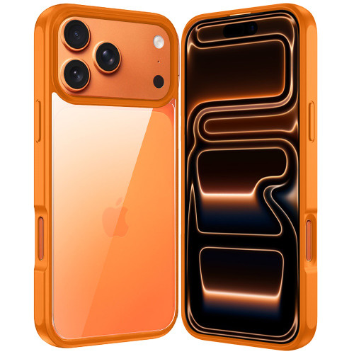 HD Slim Transparent Case for iPhone 17 Pro - Cosmic Orange