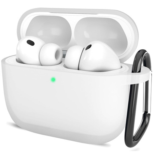Silicone Protective Case with Clip for AirPods Pro 3 - Frost Clear
