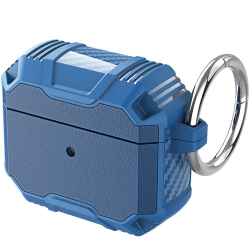 Carbon Series TUFF Hybrid Case for AirPods Pro 3 - Blue