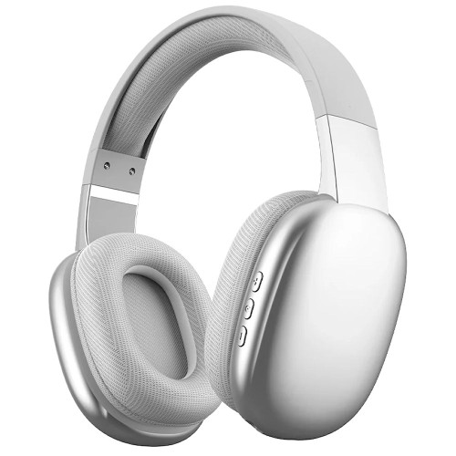 Gabba Goods Platinum Vibe Over-Ear Bluetooth Wireless Headphones - Silver