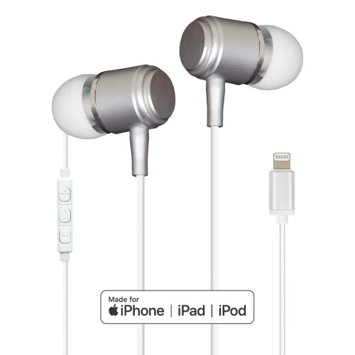 HELIX Ultrabuds High Fidelity In-Ear Wired Earphones with Lightning Connector - White