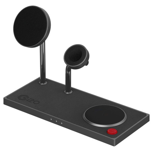 G20 3-in-1 MagSafe Magnetic Wireless Charging Station - Black