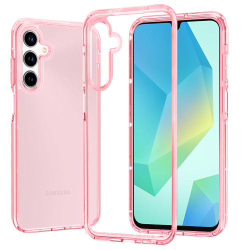 Ultra Slim Hybrid Transparent Case for Samsung Galaxy A17 5G - Pink