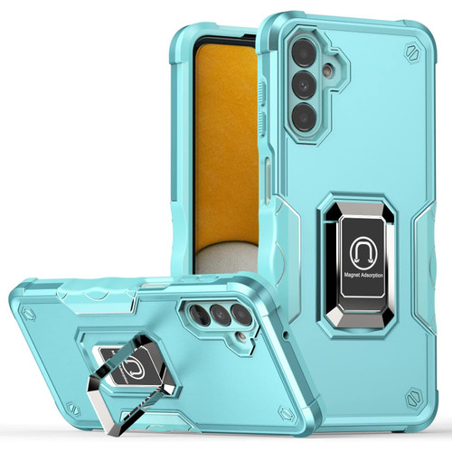 Military Grade Shockproof Hybrid Armor Case with Ring Grip for Samsung Galaxy A17 5G - Teal