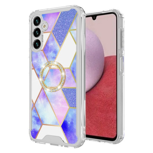 Shockproof Fusion Shield Tough Snap-on Case with Ring Grip for Samsung Galaxy A17 5G - Galaxy