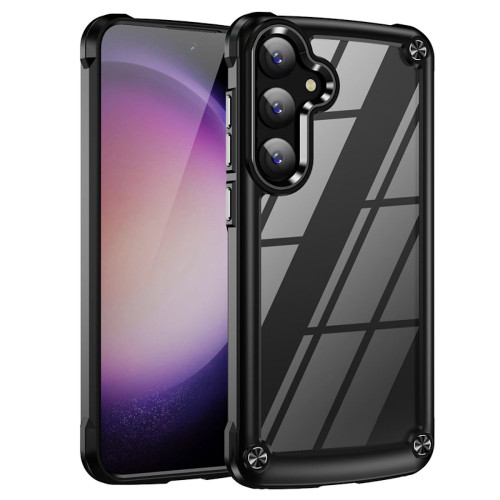 Military Grade Tough Shield Snap-on Transparent Case for Samsung Galaxy S26 Plus - Black