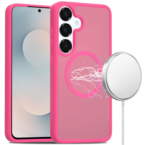 Shade Series Hybrid Case with Magnetic Ring for Samsung Galaxy S26 - Hot Pink