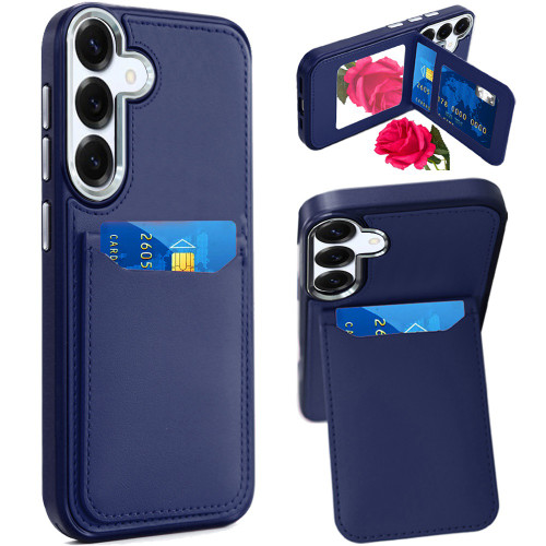 Flap Leather Wallet Fusion Case for Samsung Galaxy A37 5G - Blue