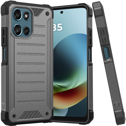 Military Grade Tough Hybrid Armor Case for Motorola Moto G (2026/2025) / Moto G Play 2026 - Charcoal Grey