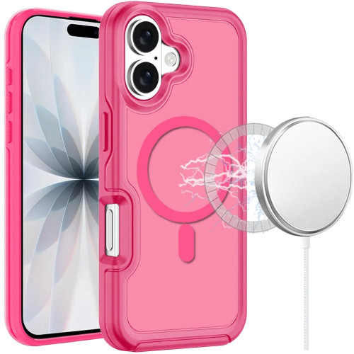 Candy Series Hybrid Case with MagSafe for iPhone 17 - Hot Pink