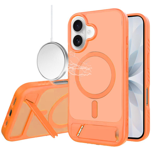 Shade Series MagSafe Matte Hybrid Case with Kickstand for iPhone 17 - Cosmic Orange