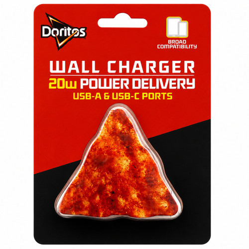 Orbit Innovations Official Licensed 20W Power Delivery 2 Port USB-C and USB-A Wall Charger - Doritos