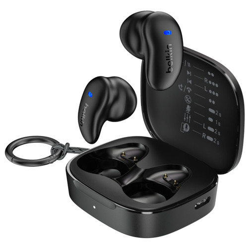 Belkin SoundForm Anywhere True Wireless Bluetooth Stereo Earbuds - Black