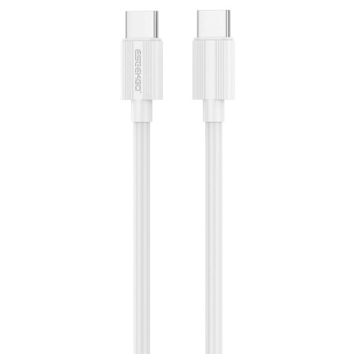 60W USB-C to USB-C Charge and Sync Cable 3.3 ft. - White