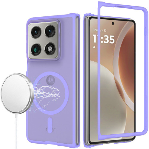 Shade Series Hybrid Case with Magnetic Ring for Motorola Razr Fold 2026 - Light Purple