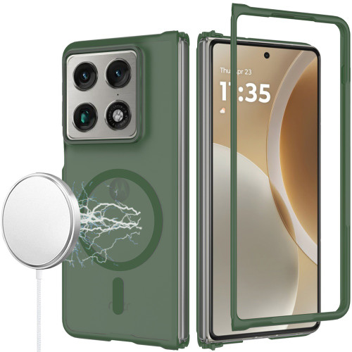 Shade Series Hybrid Case with Magnetic Ring for Motorola Razr Fold 2026 - Green