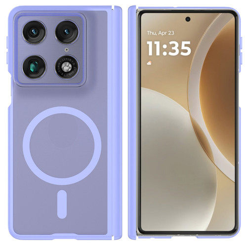 Shade Series Magnetic Ring Hybrid Case with Hinge Protection for Motorola Razr Fold 2026 - Light Purple