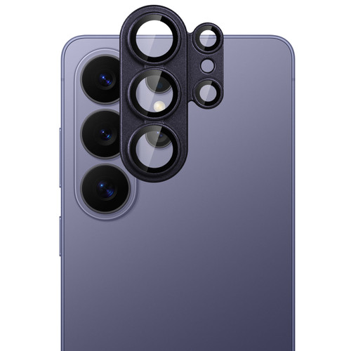 Unibody Matte Metal Tempered Glass Camera Lens Protector for Samsung Galaxy S26 Ultra - Dark Purple