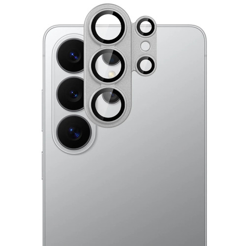 Unibody Matte Metal Tempered Glass Camera Lens Protector for Samsung Galaxy S26 Ultra - Silver