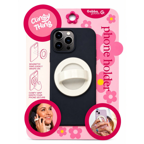 Gabba Goods Clingy Thing MagSafe Magnetic Phone Grip - White