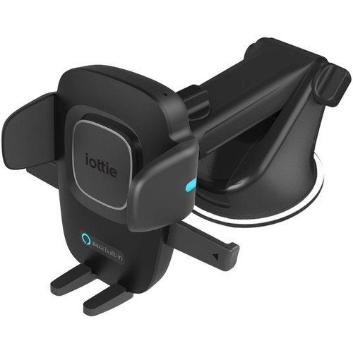 iOttie Easy One Touch Connect Pro Alexa Built-in Universal Dashboard and Windshield Mount - Black