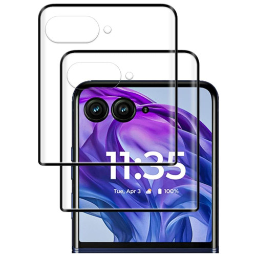 2-Pack 3D Curved Edge HD Tempered Glass Screen Protector (Outside Screen) for Motorola Razr Ultra 2026 / 2025