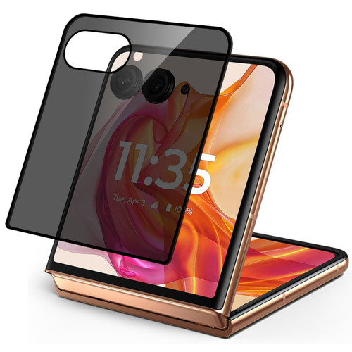 3D Curved Edge Privacy Tempered Glass Screen Protector (Outside Screen) for Motorola Razr Ultra 2026 / 2025