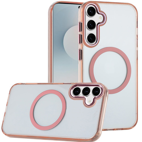 Magnetic Crystal Case for Samsung Galaxy S26 FE - Rose Gold