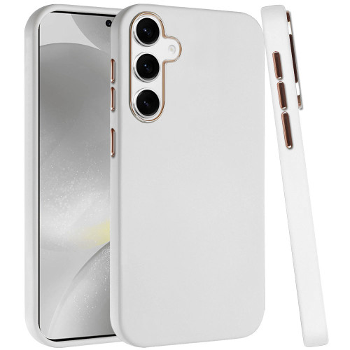 Soft Touch Dual-Layer Hybrid Case for Samsung Galaxy S26 FE - White