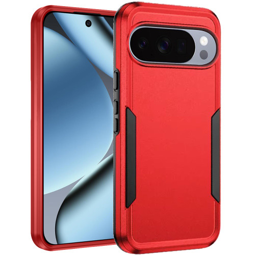 Military Grade TUFF Shockproof Hybrid Armor Case for Google Pixel 11 / Pixel 11 Pro - Red