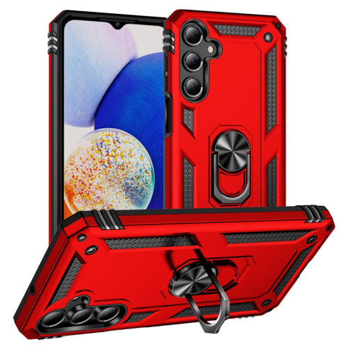 Military Grade Hybrid Case with Ring Grip for Samsung Galaxy A27 5G - Red