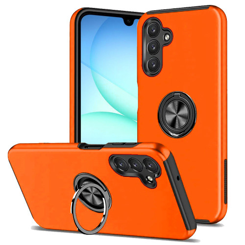 360 Rotating Ring Grip Hybrid Case for Samsung Galaxy A27 5G - Cosmic Orange