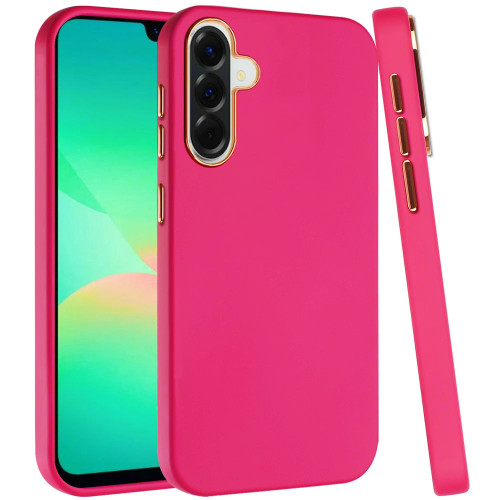 Soft Touch Dual-Layer Hybrid Case for Samsung Galaxy A27 5G - Hot Pink