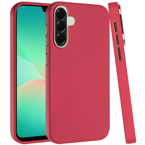 Soft Touch Dual-Layer Hybrid Case for Samsung Galaxy A27 5G - Red