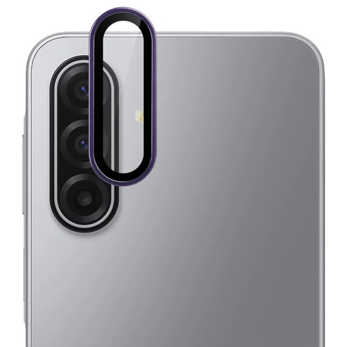 Unibody Matte Metal Tempered Glass Camera Lens Protector for Samsung Galaxy A27 5G - Dark Purple