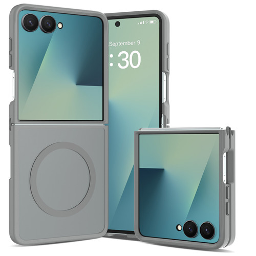 Shade Series Hybrid Case with Magnetic Ring for Samsung Galaxy Z Flip 8 - Grey