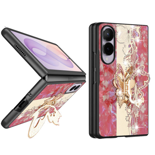 Butterfly Diamond Rhinestone Case for Samsung Galaxy Z Fold 8 - Red