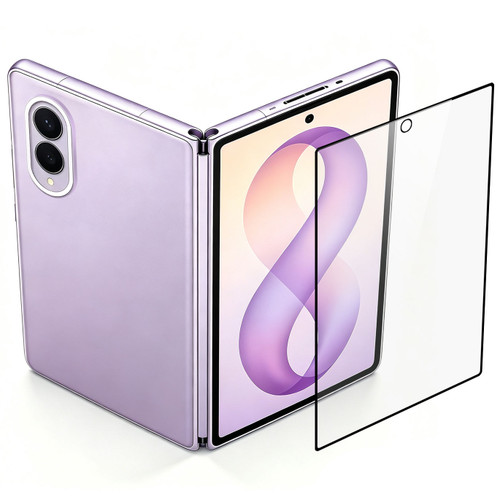 Tempered Glass Screen Protector (Outside Screen with Black Edge) for Samsung Galaxy Z Fold 8