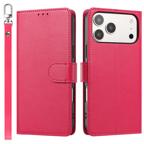 Element Series Book-Style Leather Folio Wallet Case for iPhone 17 Pro - Hot Pink