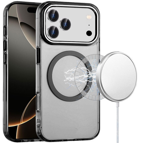 MagSafe Magnetic Crystal Case for iPhone 18 Pro Max and iPhone 17 Pro Max - Black