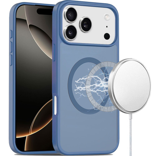 Shade Series Matte Hybrid Case with MagSafe for iPhone 18 Pro Max and iPhone 17 Pro Max - Blue