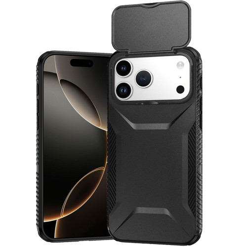 Combat Tough Series Hybrid Case with Camera Lens Cover for iPhone 18 Pro Max and iPhone 17 Pro Max - Black