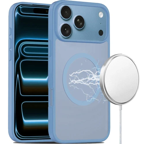 Shade Series Matte Hybrid Case with MagSafe for iPhone 18 Pro Max and iPhone 17 Pro Max - Light Blue