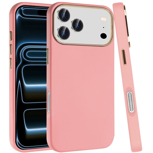 Soft Touch Dual-Layer Hybrid Case for iPhone 18 Pro Max and iPhone 17 Pro Max - Pink