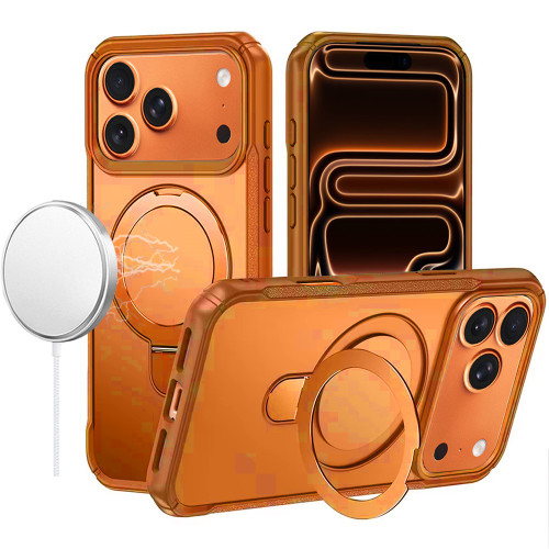 MagSafe Armor Stand Case for iPhone 18 Pro and iPhone 17 Pro - Cosmic Orange