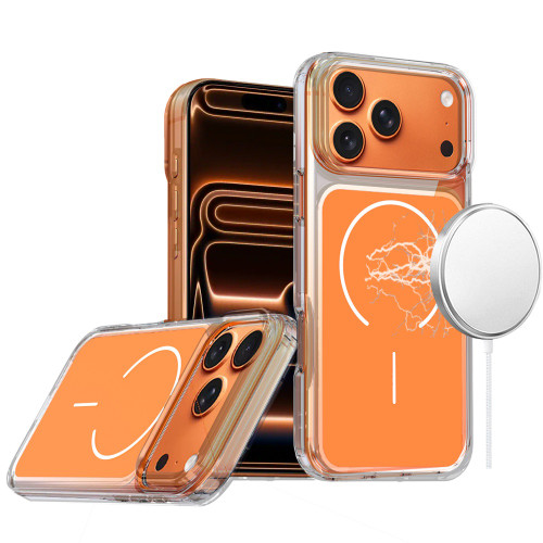Crystal Shield Hybrid Case with MagSafe for iPhone 18 Pro and iPhone 17 Pro - Cosmic Orange