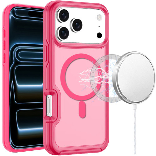 Candy Series Hybrid Case with MagSafe for iPhone 18 Pro and iPhone 17 Pro - Hot Pink