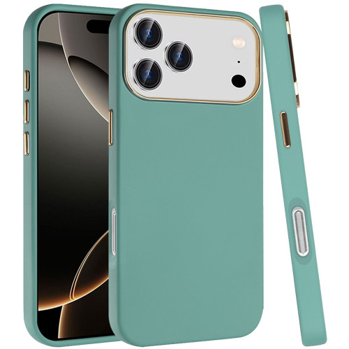 Soft Touch Dual-Layer Hybrid Case for iPhone 18 Pro and iPhone 17 Pro - Teal