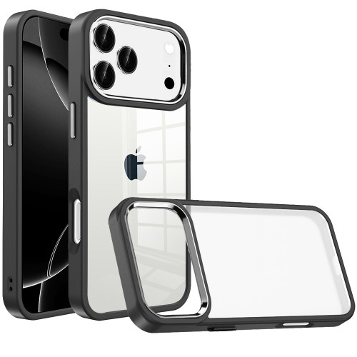 Optical Grade Acrylic Transparent Case for iPhone 18 Pro and iPhone 17 Pro - Black